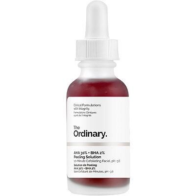 The Ordinary's AHA 30% + BHA 2% Peeling Solution is an exfoliating solution to help fight visible blemishes and improve the look of skin texture and radiance_.jpg