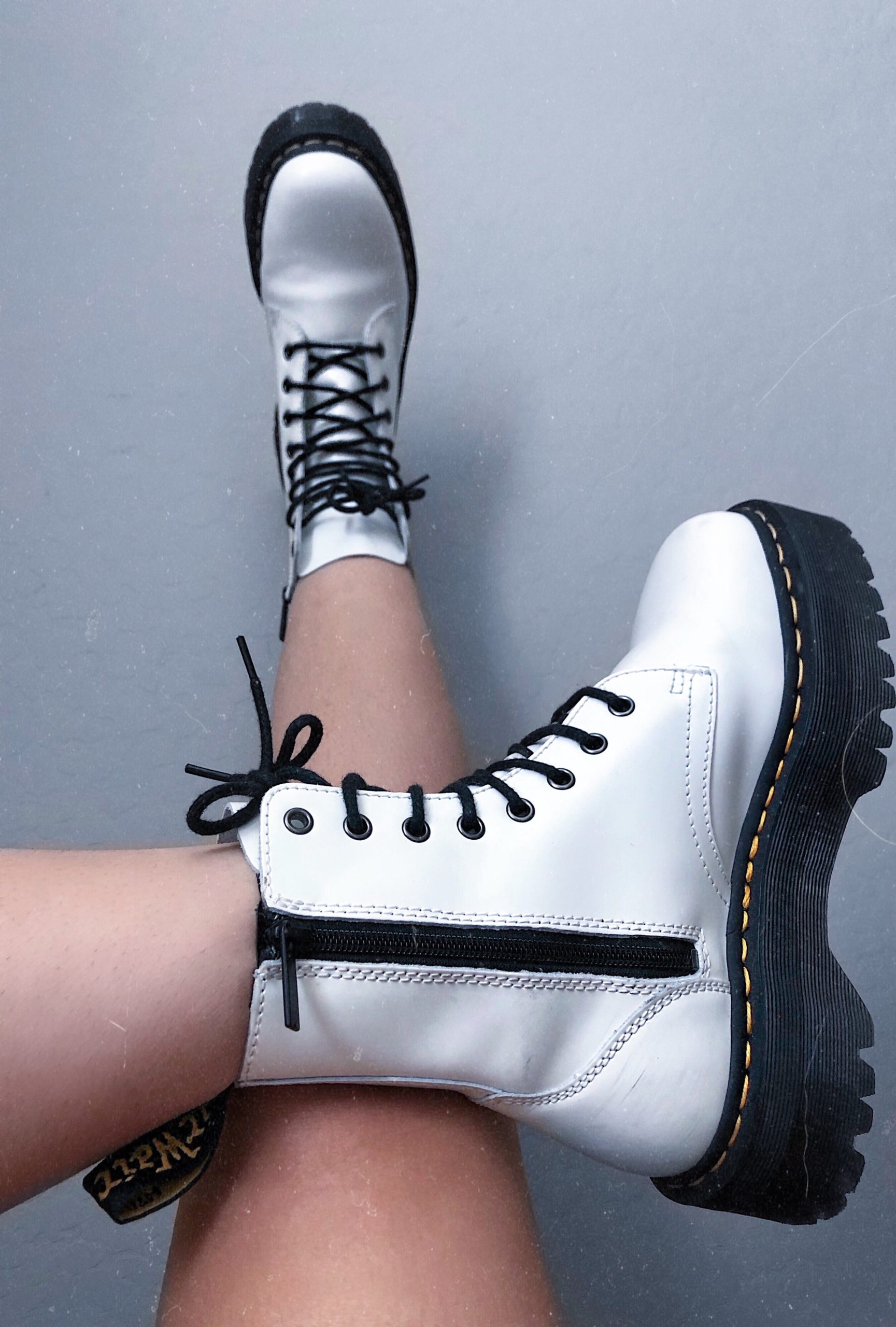 White Jaden Platform Boot