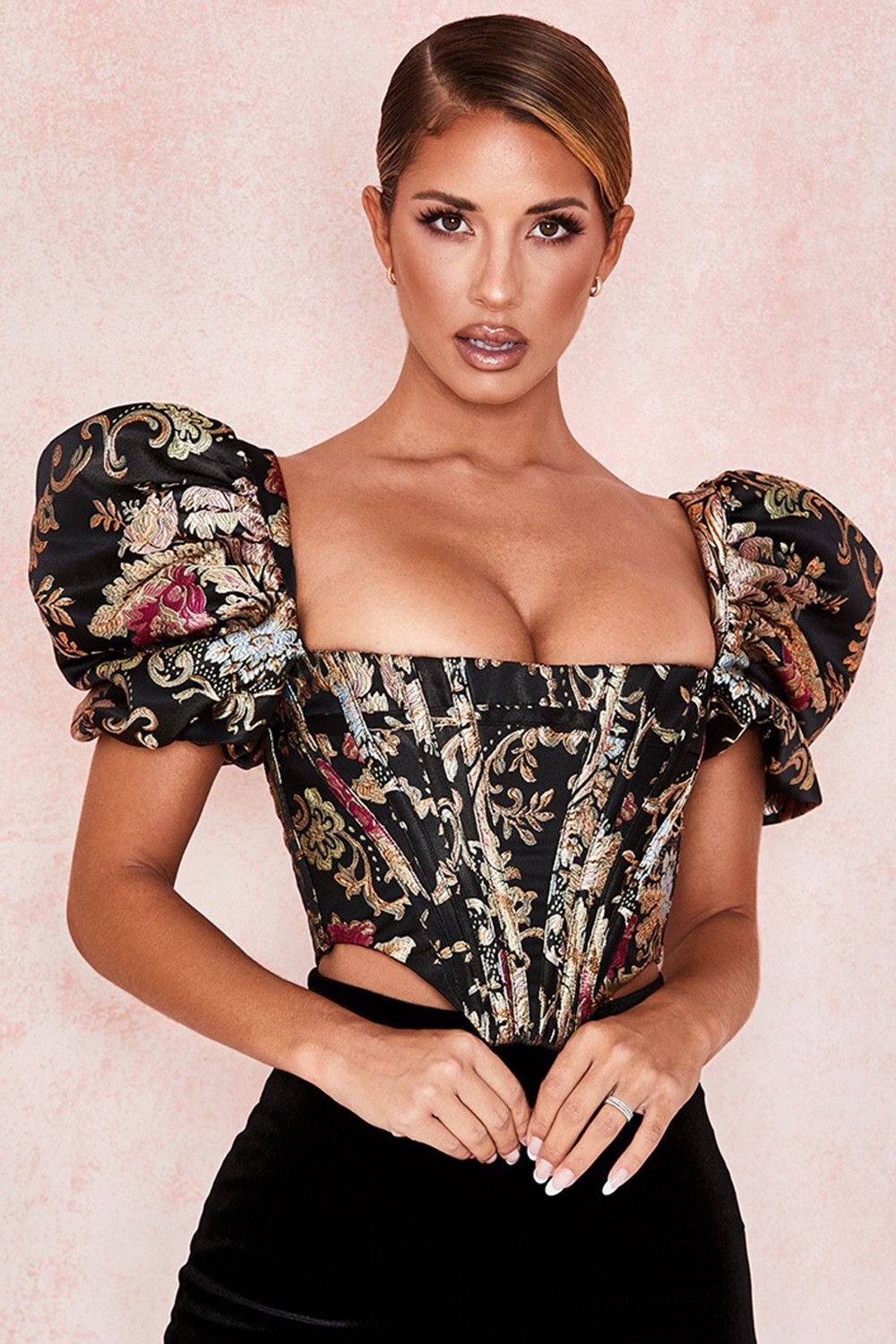 Clothing _ Tops _ 'Isabella' Gold Lame Ruffle Bustier.jpeg